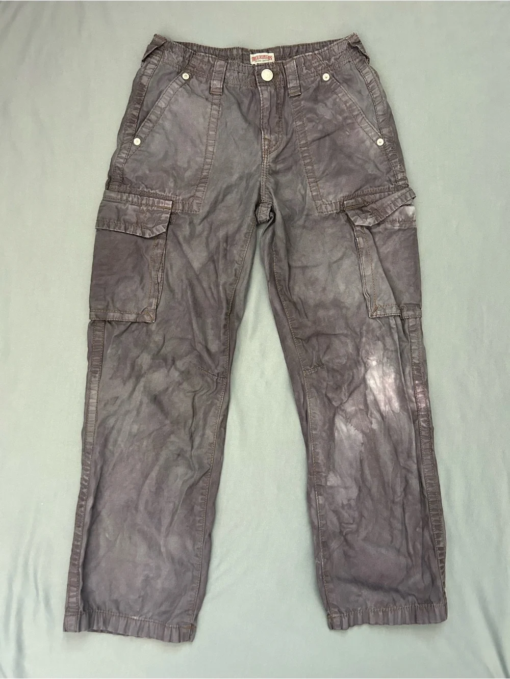 True Religion Brand Jeans Y2K Men's Size 26 Acid-washed Purple Jeans